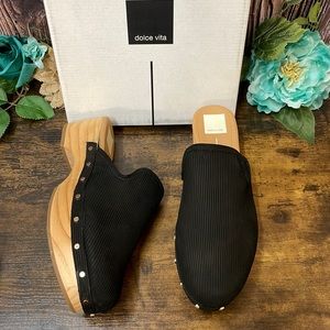Dolce Vita Closen Clog Black Nubuck 8.5M